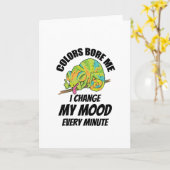 カメレオン – カラーは退屈 カード (黄色い花)