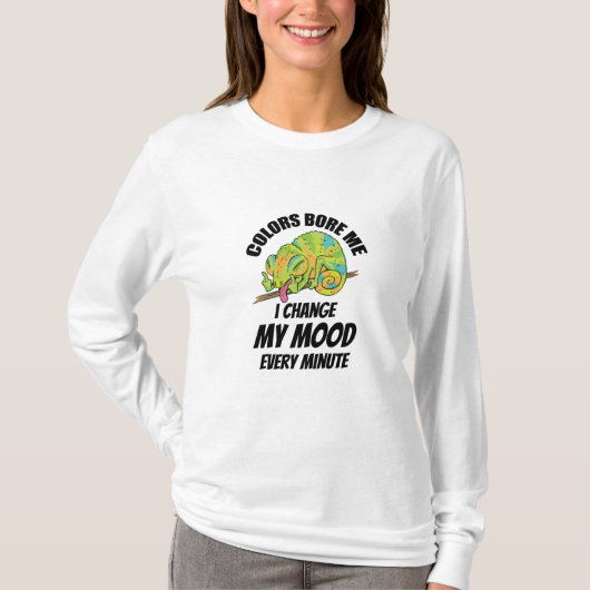 カメレオン – カラーは退屈 Tシャツ (正面)