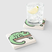 カメレオン ストーンコースター (横)
