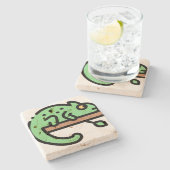 カメレオン ストーンコースター (横)