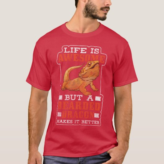 カメレオン トカゲ 砂漠 動物 プレゼント Tシャツ (正面)