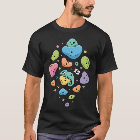 カメレオン ボルダリング Tシャツ (正面)