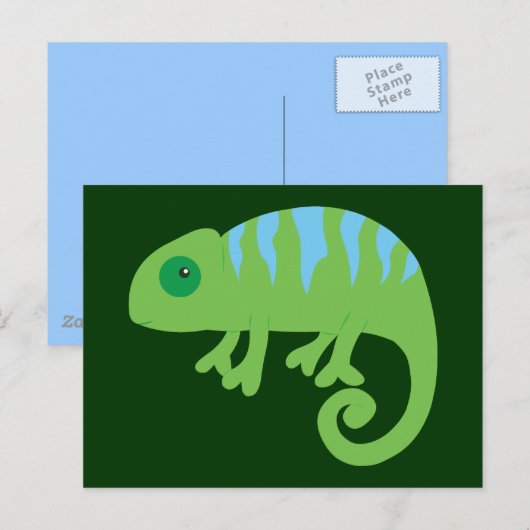 カメレオン ポストカード (正面/裏面)