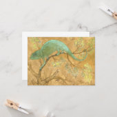 カメレオン（リザード） （爬虫類） （ムガルアート） （アジア） カード (正面/裏面インサイチュ)