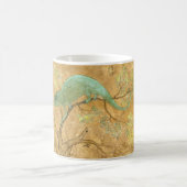 カメレオン(リザード) (爬虫類) (ムガルアート) (アジア) コーヒーマグカップ (中央)