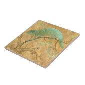 カメレオン(リザード) (爬虫類) (ムガルアート) (アジア) タイル (側面)