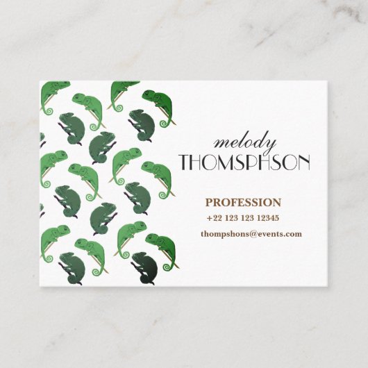 カメレオン 名刺 (正面)