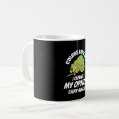 カメレオン- 私はよく意見を変える コーヒーマグカップ (正面左)