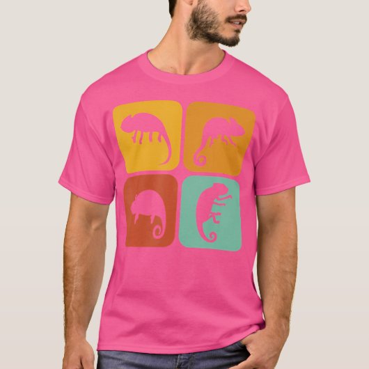 カメレオン 私 美学 爬虫類 トカゲ カメレオン Tシャツ (正面)
