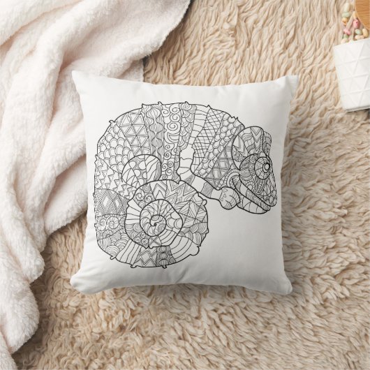 カメレオンZendoodle クッション (ブランケット)