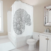 カメレオンZendoodle シャワーカーテン (インサイチュ)