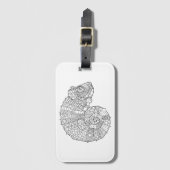 カメレオンZendoodle ラゲッジタグ (正面縦)