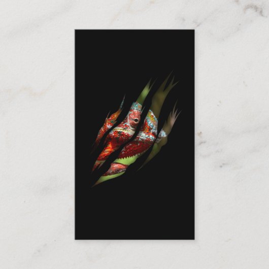 カメレカラフルオンスキンリザード 名刺 (正面)