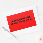 カメレノニックライフ型枠シール 長方形シール (封筒)