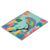 カメレユニークオンを使ったノート鮮やかブック ノートブック (左側)