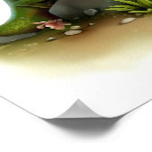 カメレ描写オンの3D水彩画像 ポスター (角)