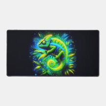 カメレ白熱［赤熱］光を放つオン、目を引くネオン動物