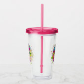 カメレ絵を描オンシンドウォーター色スタイル アクリルタンブラー (右)