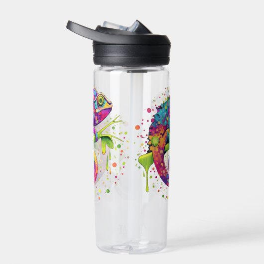 カメレ絵を描オンシンドウォーター色スタイル ウォーターボトル (右面)