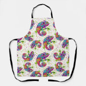 カメレ絵を描オンシンドウォーター色スタイル エプロン (正面)