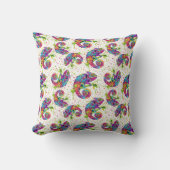 カメレ絵を描オンシンドウォーター色スタイル クッション (正面)