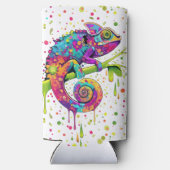 カメレ絵を描オンシンドウォーター色スタイル スリム缶クーラー (裏面)