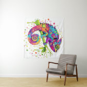 カメレ絵を描オンシンドウォーター色スタイル タペストリー (インサイチュ(横))