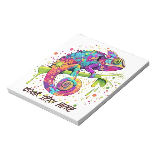 カメレ絵を描オンシンドウォーター色スタイル ノートパッド (回転)