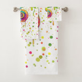 カメレ絵を描オンシンドウォーター色スタイル バスタオルセット (インサイチュ)