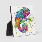 カメレ絵を描オンシンドウォーター色スタイル フォトプラーク (正面)