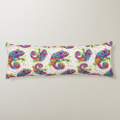 カメレ絵を描オンシンドウォーター色スタイル ボディピロー (裏面)