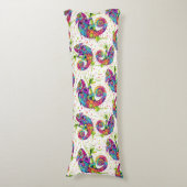 カメレ絵を描オンシンドウォーター色スタイル ボディピロー (正面縦)