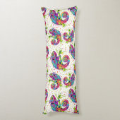 カメレ絵を描オンシンドウォーター色スタイル ボディピロー (裏面 (縦))