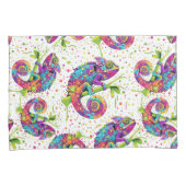 カメレ絵を描オンシンドウォーター色スタイル 枕カバー (正面右)