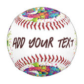 カメレ絵を描オンシンドウォーター色スタイル 野球ボール (正面)