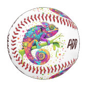 カメレ絵を描オンシンドウォーター色スタイル 野球ボール (正面左)