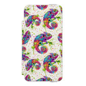 カメレ絵を描オンシンドウォーター色スタイル INCIPIO iPhoneウォレットケース (フォリオ 正面)