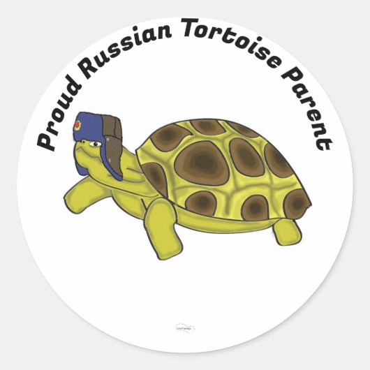 カメロシアのステッカー ラウンドシール (正面)