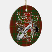 カメロンのタータンチェックのライオン セラミックオーナメント (右)