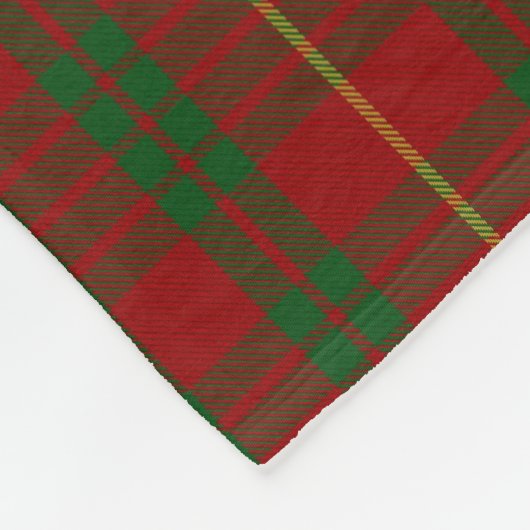 カメロンの一族のタータンチェック格子縞のフリースブランケット フリースブランケット (角)