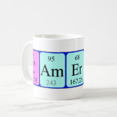 カメロンの周期表の名前のマグ コーヒーマグカップ (正面左)
