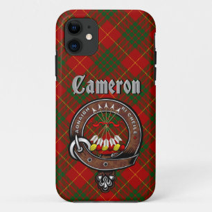 カメロンクランバッジ&タータンチェック電話ケース iPhone 11 ケース