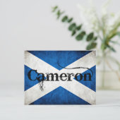 カメロングランジグ国旗 ポストカード (スタンド正面)