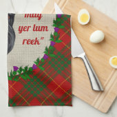 カメロンスコットランド犬キッチンタオル キッチンタオル (四つ折り)