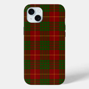 カメロンタータンチェックレッドグリーンプレイド iPhone 15 MINIケース