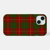カメロンタータンチェックレッドグリーンプレイド iPhone 15ケース (裏面横)