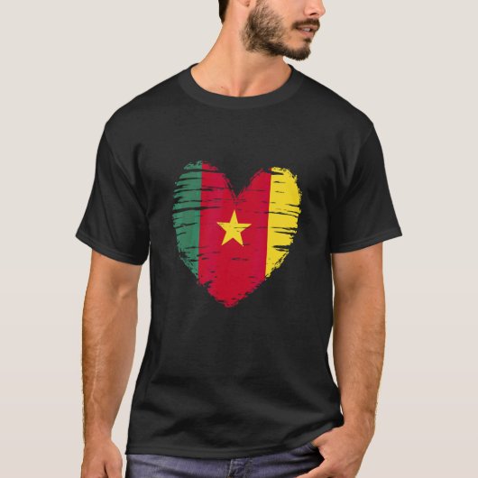 カメロンハートカメロン国旗プライド Tシャツ (正面)