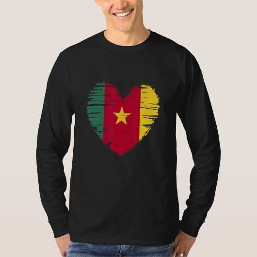 カメロンハートカメロン国旗プライド Tシャツ (正面)
