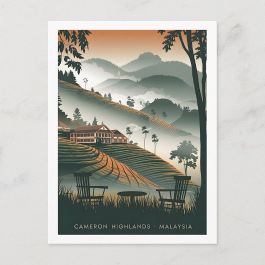 カメロン・ハイランド・マレーシア ポストカード (正面)