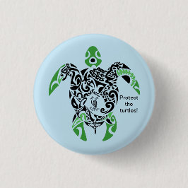 カメ保護のバッジ！カゴウスタイル 缶バッジ